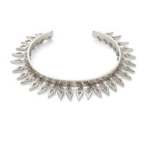 Rudiment Silver Fringe Cuff Bracelet